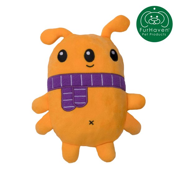 FurHaven Pet Products 2-in-1 Plush & TPR Dog Toy - Hubble the Martian