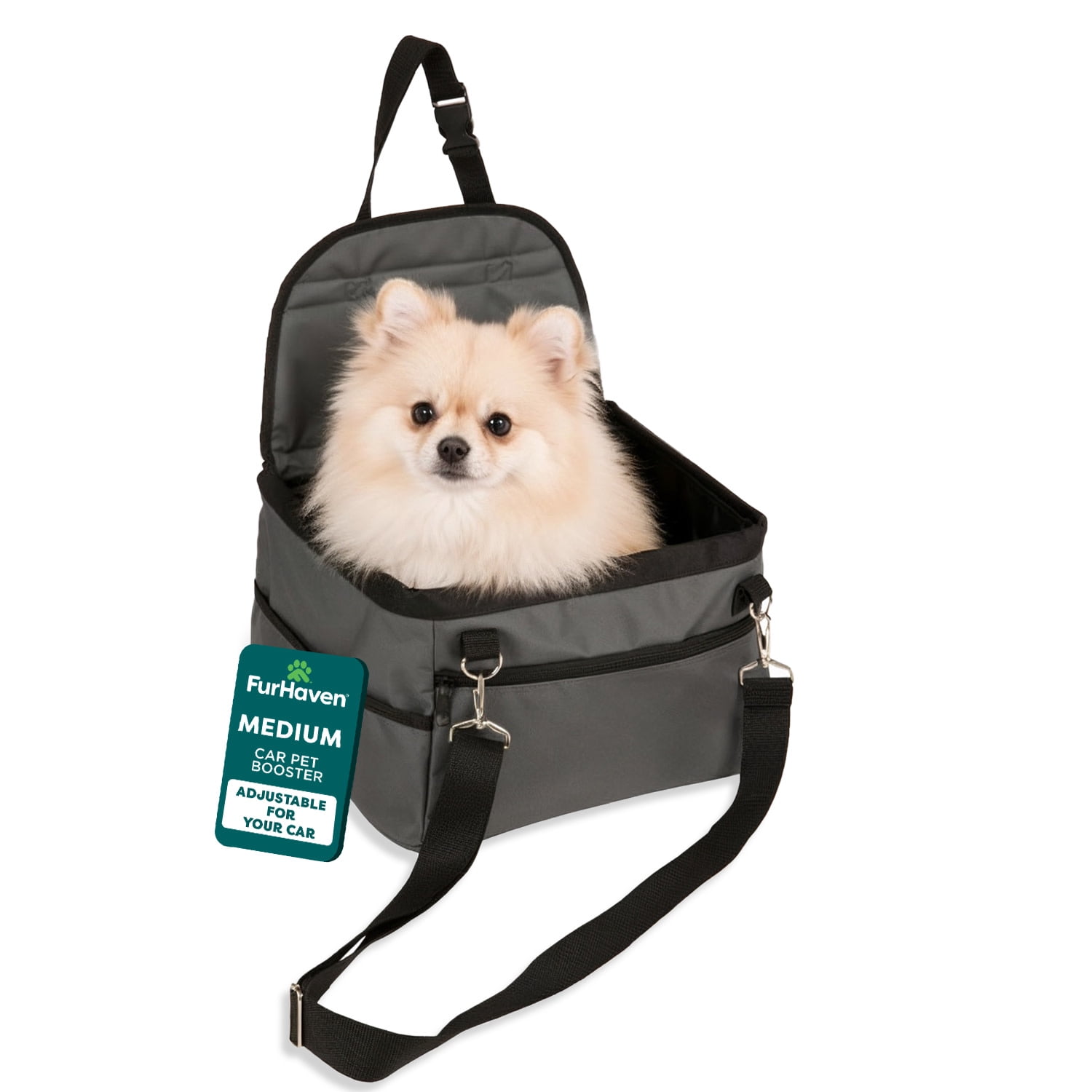 FurHaven® Pet Products Car Pet Booster, Black, Medium, 14 Lb Limit