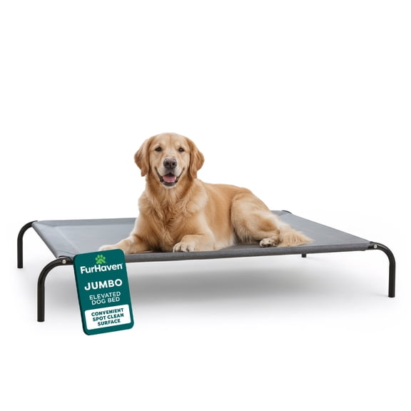FurHaven Pet Products Elevated Cot Pet Bed - Graphite Gray, Extra Large