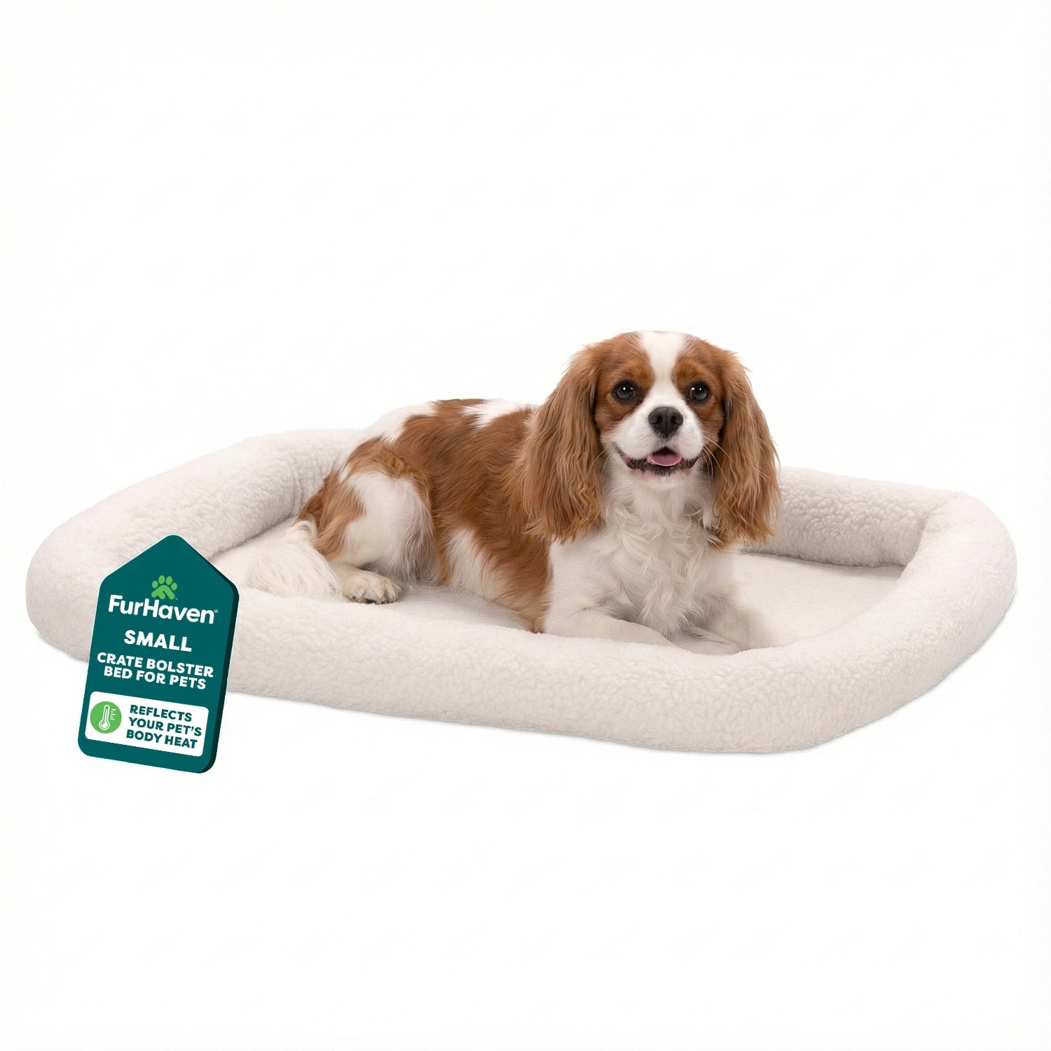 Small Faux Lambswool Crate Bolster