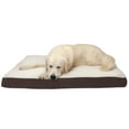 thumbnail image 1 of FurHaven Pet Products Faux Sheepskin & Suede Deluxe Orthopedic Pet Bed for Dogs & Cats - Espresso, Jumbo, 1 of 12