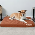 thumbnail image 1 of FurHaven Pet Products Indoor/Outdoor Oxford Cooling Gel Top Deluxe Mattress Pet Bed for Dogs & Cats - Chestnut, Large, 1 of 12