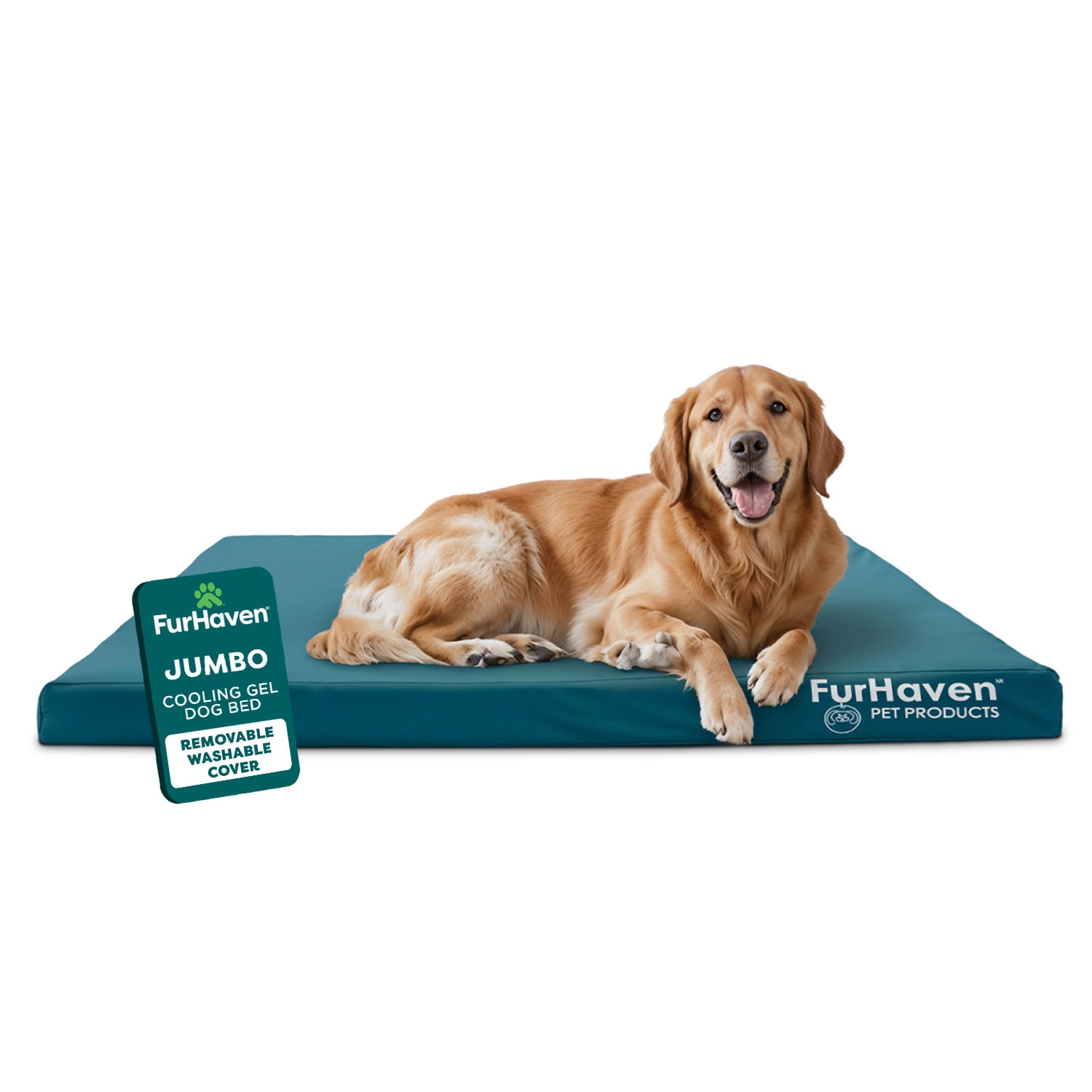 FH Indoor/Outdoor Logo Print Oxford Polycanvas Mattress -JM-Deep Lagoon
