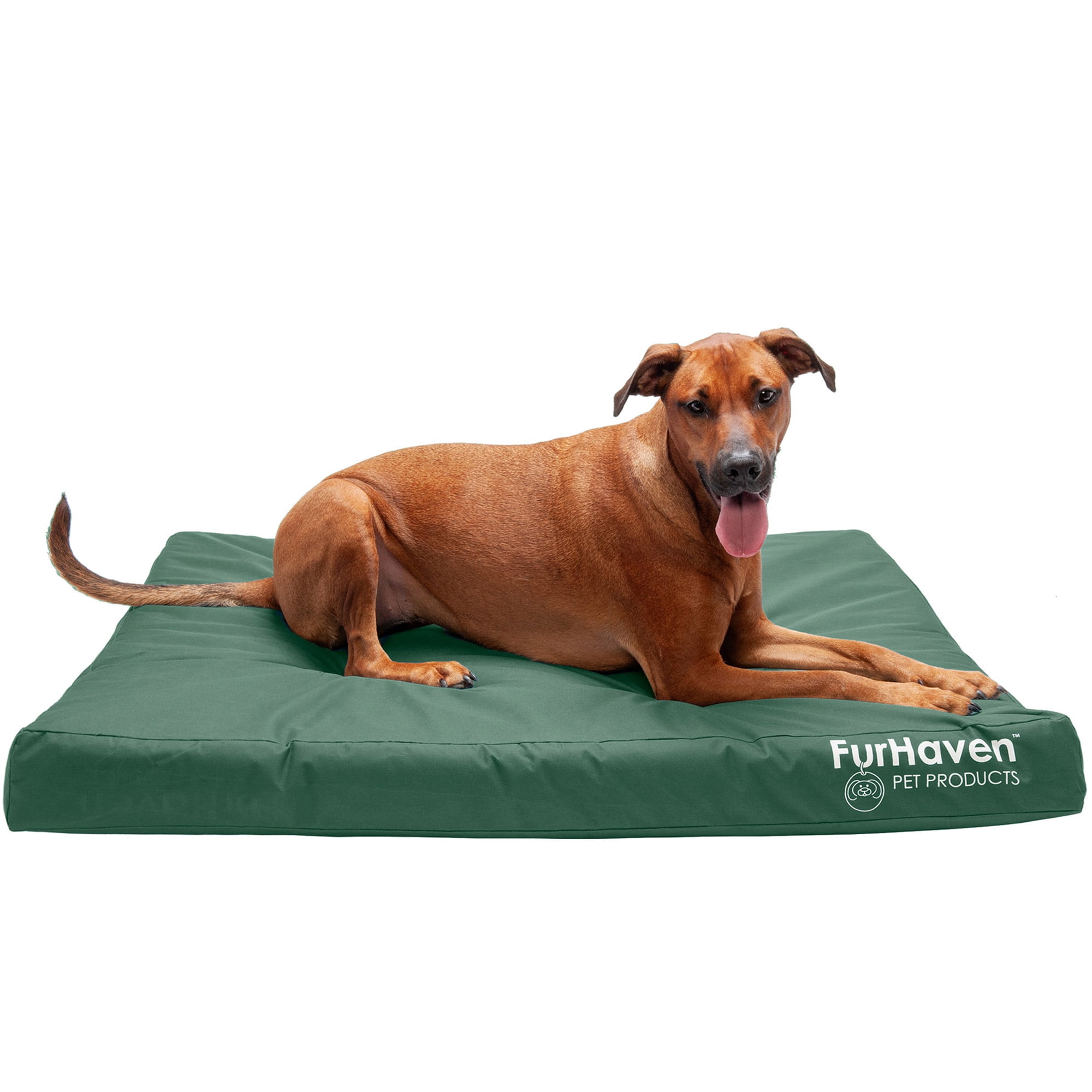 Jumbo Forest Green Orthopedic Foam Outdoor Pet Bed