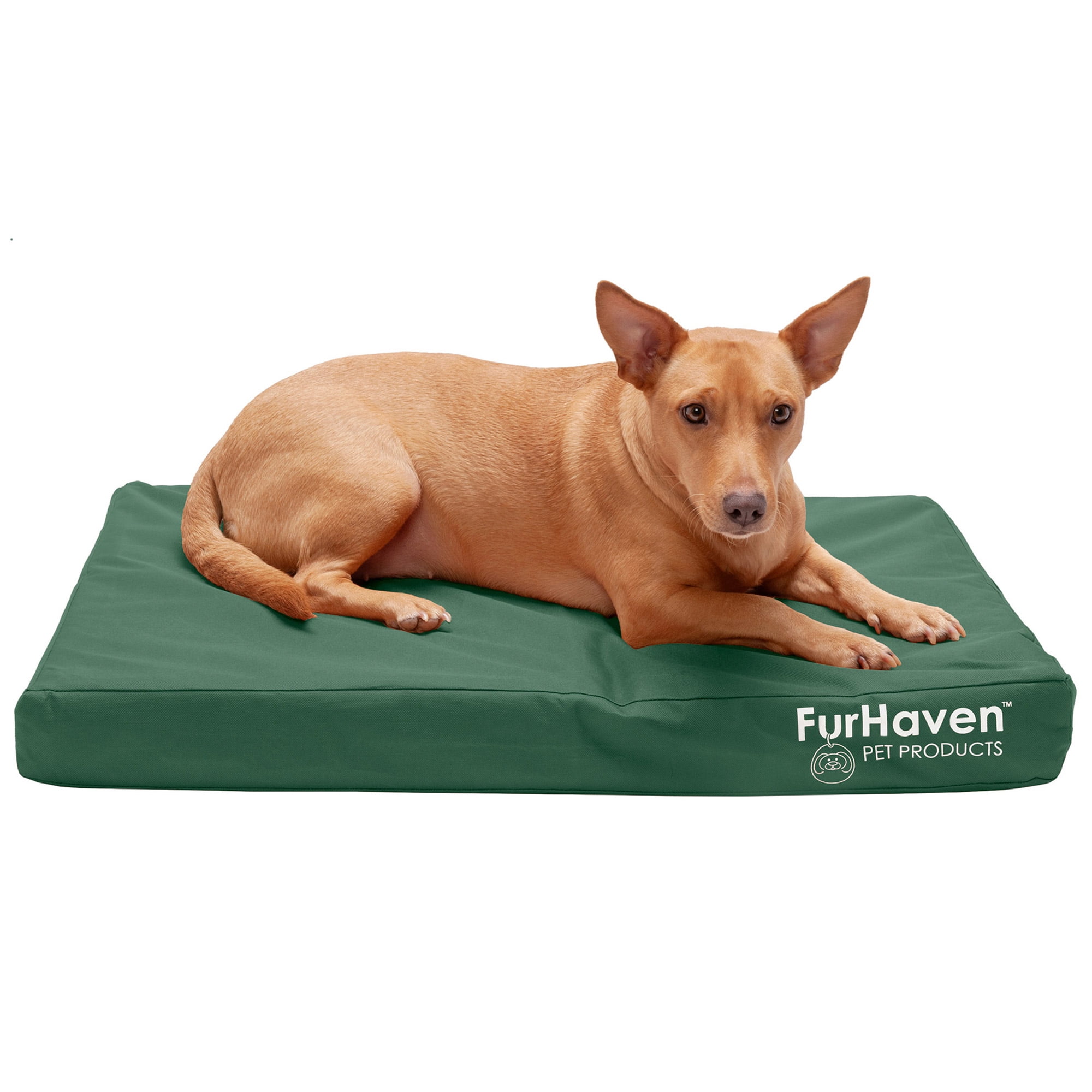 Forest Green Medium Orthopedic Waterproof Outdoor Pet Bed