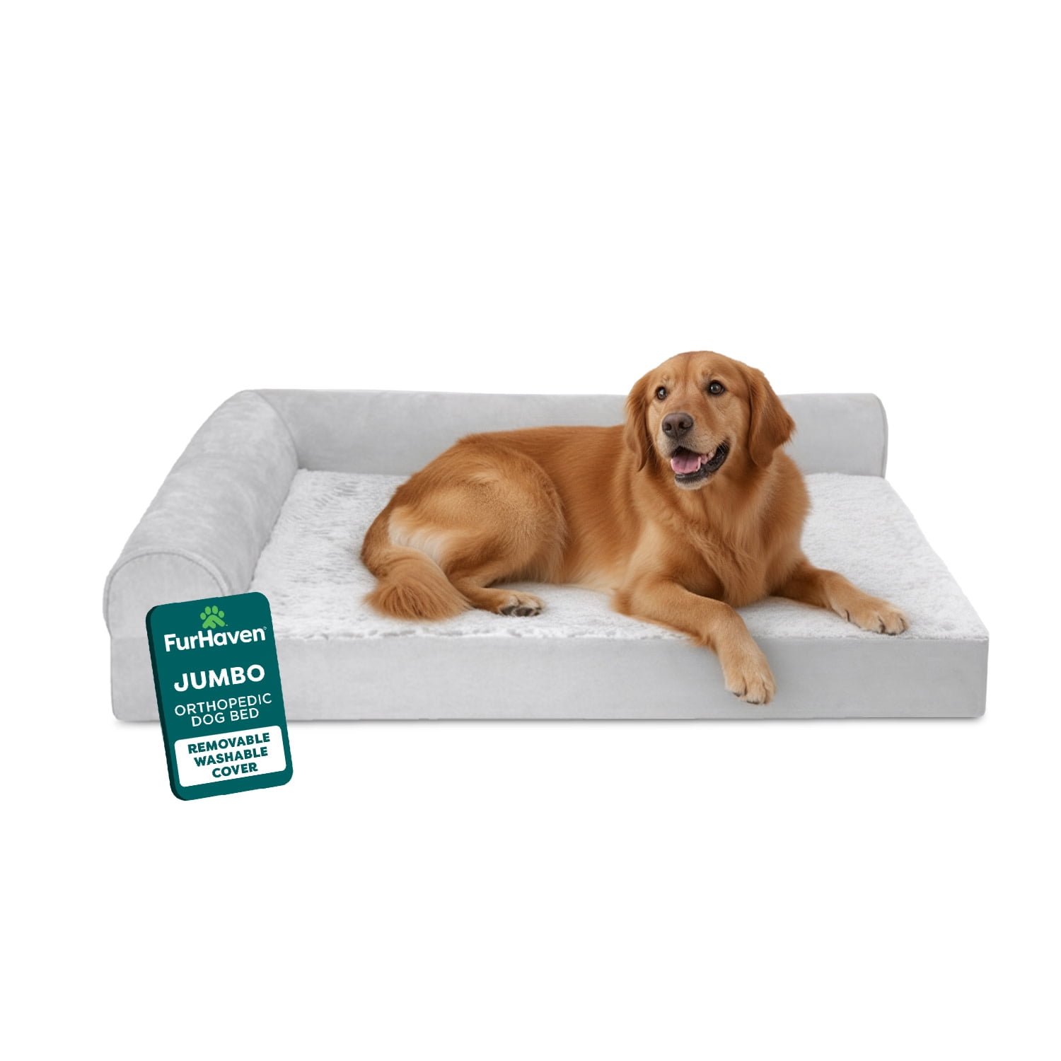 Furhaven Orthopedic L-Shaped Chaise