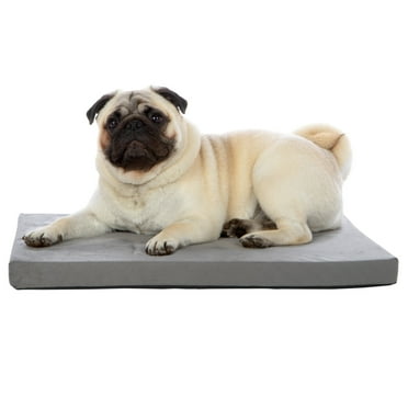 FurHaven Pet Products Restful Dreamer Small Orthopedic Foam Deluxe Crate Mat, Gray
