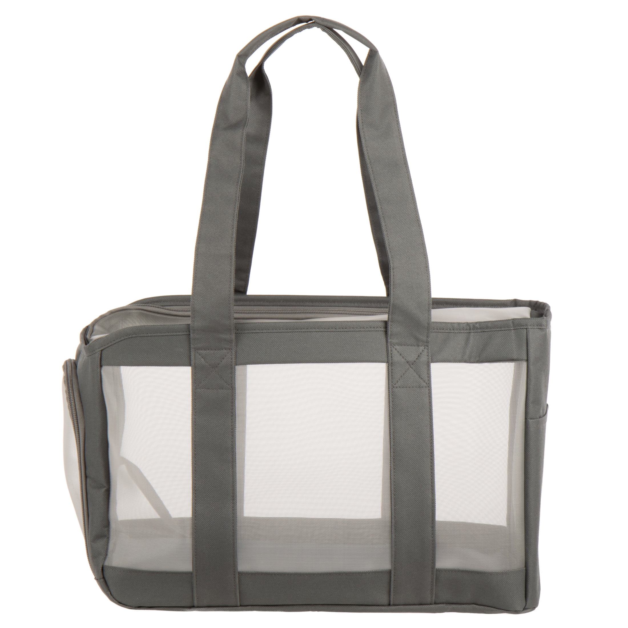 Furhaven 52053 Pet Products Medium Durable Mesh Soft Sided Pet Tote Carrier Gray 16 lb Limit