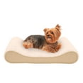 thumbnail image 1 of FurHaven Pet Products | Memory Foam Ultra Plush Luxe Lounger Pet Bed for Dogs & Cats, Cream, Medium, 1 of 13