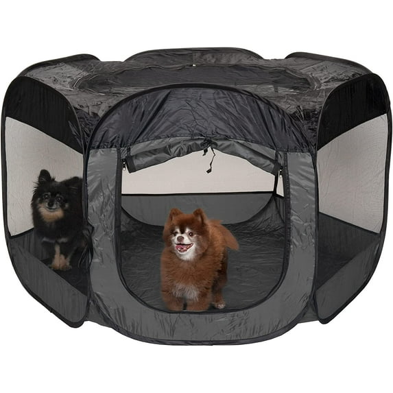 FurHaven Pet Products Mesh Open-Air Pet Playpen - Gray, Extra Large