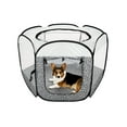 thumbnail image 1 of FurHaven Pet Products Mesh Open-Air Pet Playpen - Gray Pebbles, Large, 1 of 11