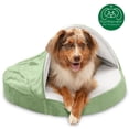 thumbnail image 1 of FurHaven Pet Products Microvelvet Snuggery Orthopedic Pet Bed for Dogs & Cats - Sage, 26" Base, 1 of 12