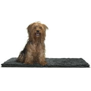 FurHaven Pet Products Muddy Paws Towel & Shammy Rug for Dogs & Cats - Charcoal Gray, Medium