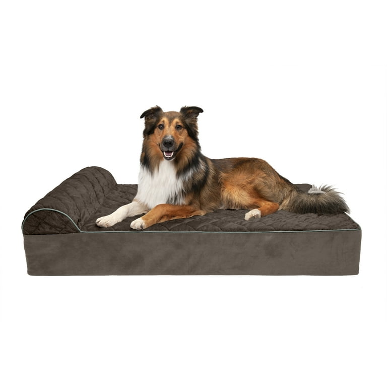 FurHaven Pet Products Orthopedic Goliath Quilted Faux Fur