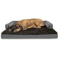 thumbnail image 1 of FurHaven Pet Products Plush & Decor Orthopedic Comfy Couch Pet Bed for Dogs & Cats - Diamond Brown, Jumbo Plus, 1 of 13