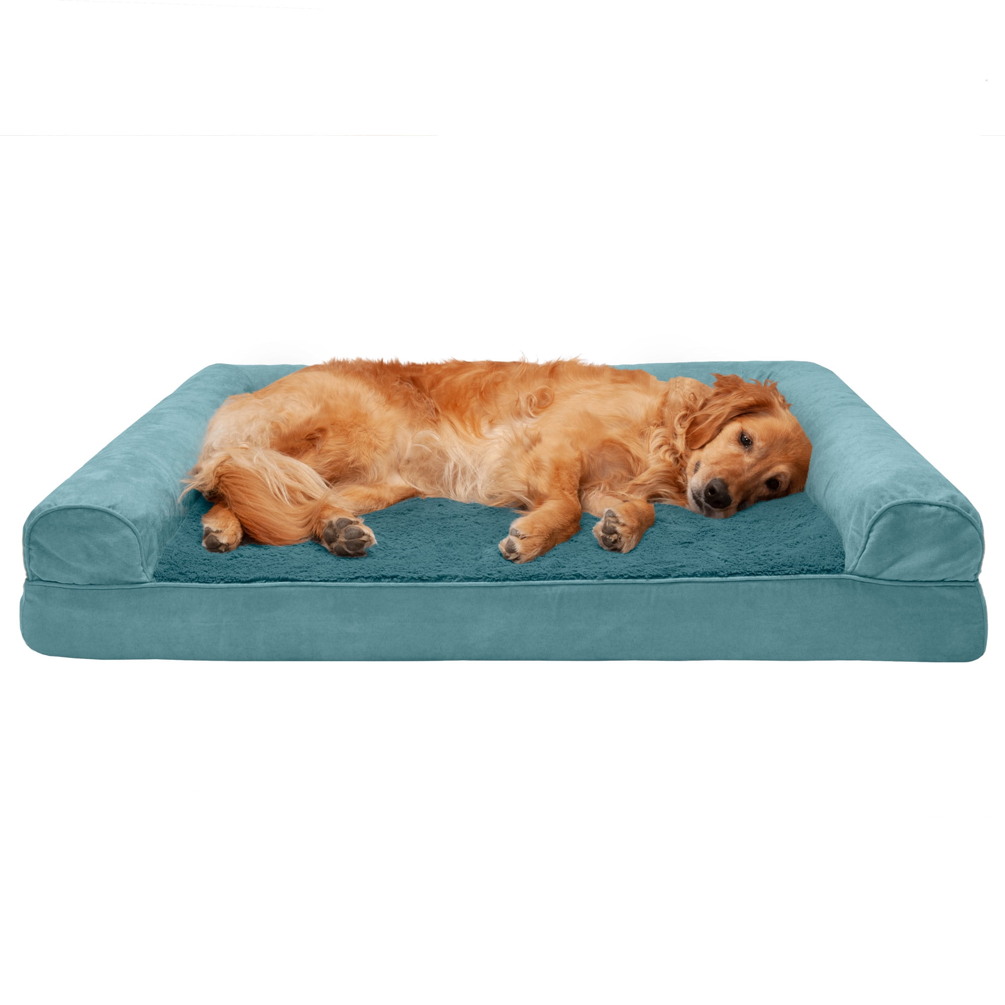 Furhaven plush & suede orthopedic sofa dog outlet