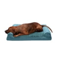 thumbnail image 1 of FurHaven Plush & Suede Full Support Orthopedic Sofa Pet Bed for Dogs & Cats - Deep Pool, Large, 1 of 12