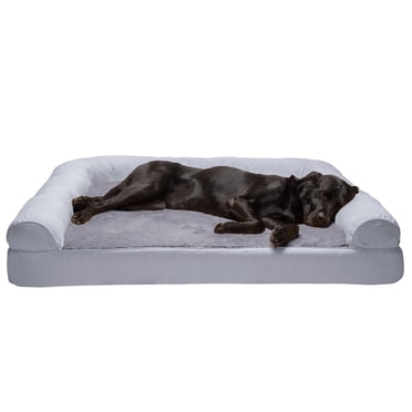 Gallery Detail: Furhaven Pet Products Minky Faux Fur Suede Pillow Top Orthopedic