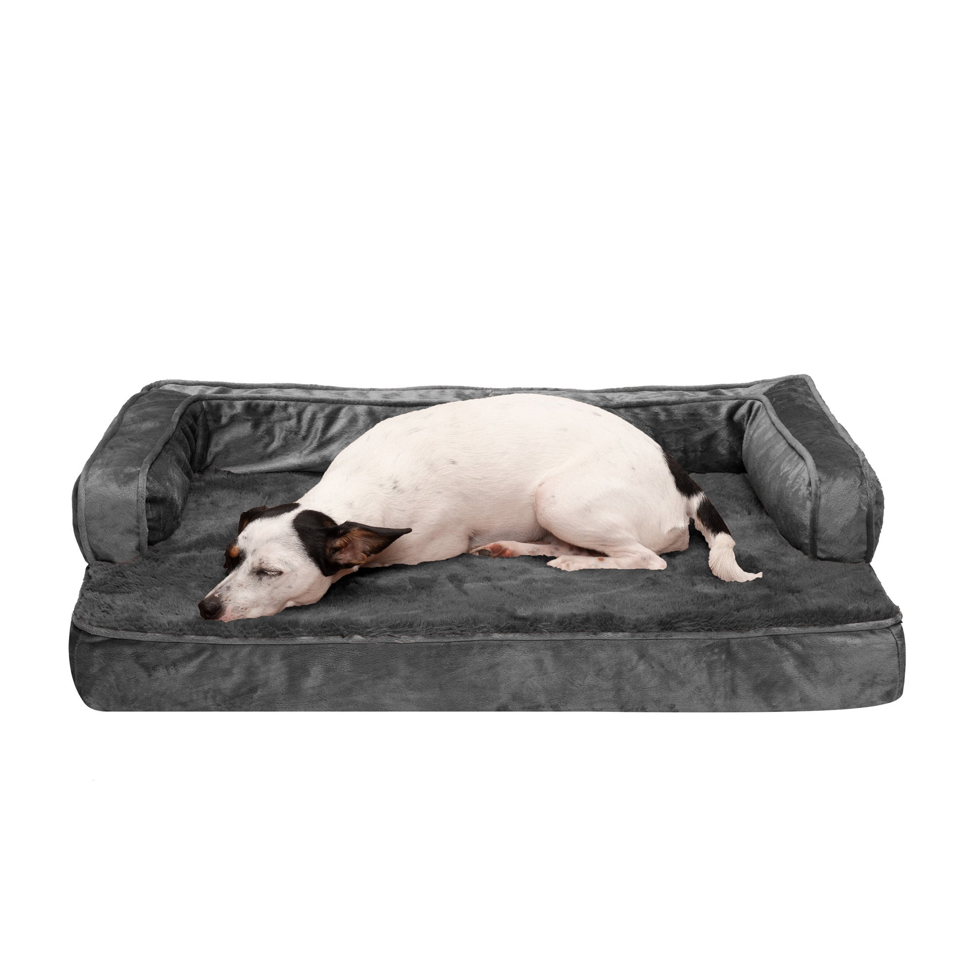 FurHaven Pet Products Plush & Velvet Memory Foam Comfy Couch Sofa-Style ...