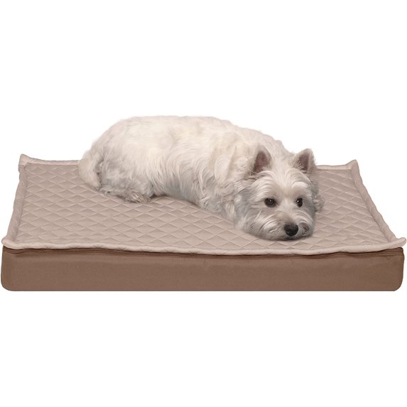 Furhaven Pet Products Medium 2-in-1 Water-Resistant Orthopedic Dog Bed, Sand
