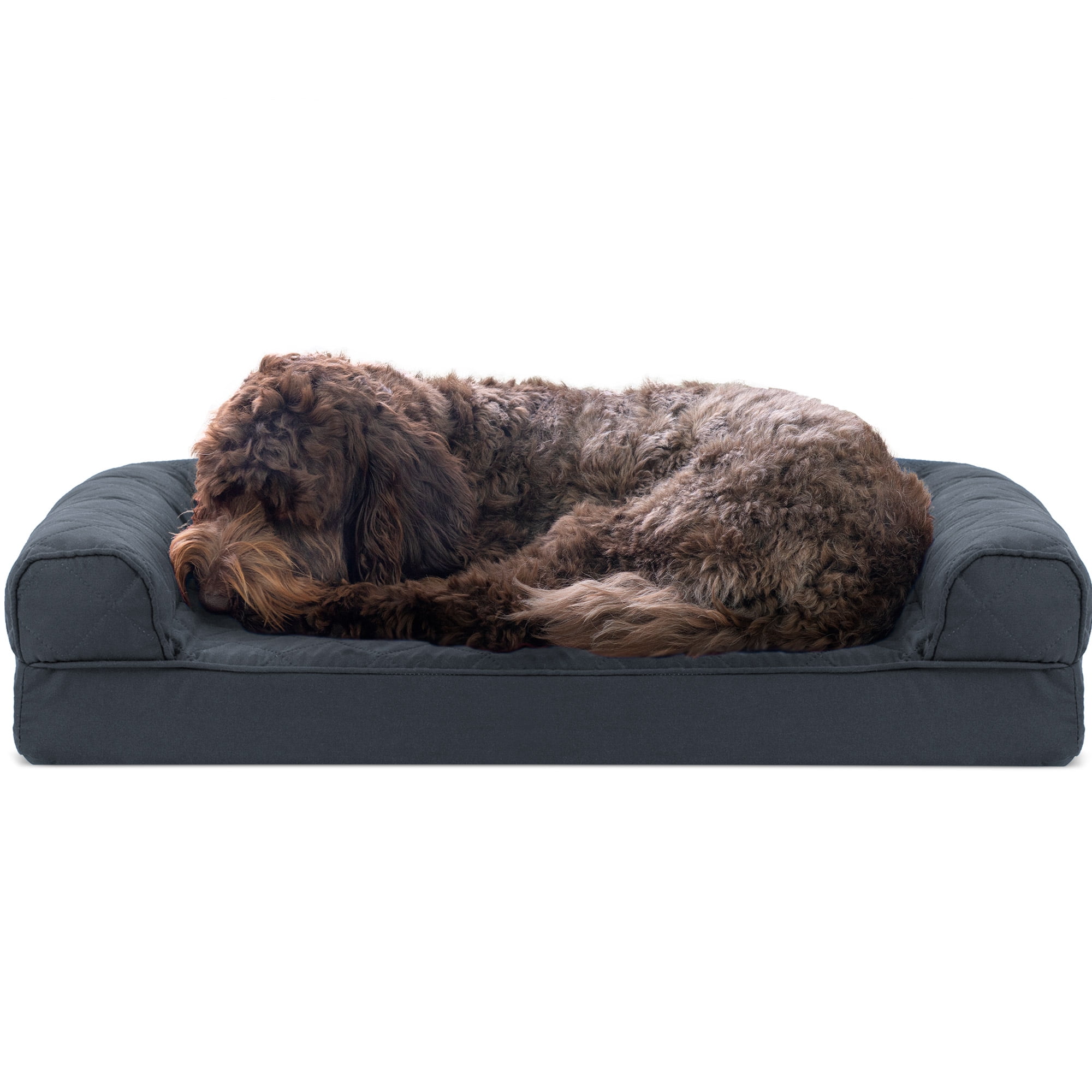 Medium Iron Gray Orthopedic Cooling Gel Foam Pet Sofa Bed