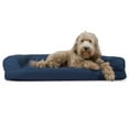 thumbnail image 1 of FurHaven Pet Products Quilted Cooling Gel Top Sofa Pet Bed for Dogs & Cats - Navy, Large, 1 of 13