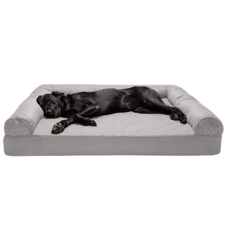 Furhaven Medium Orthopedic Dog Bed Plush & Suede Sofa-style | Envío Gratis