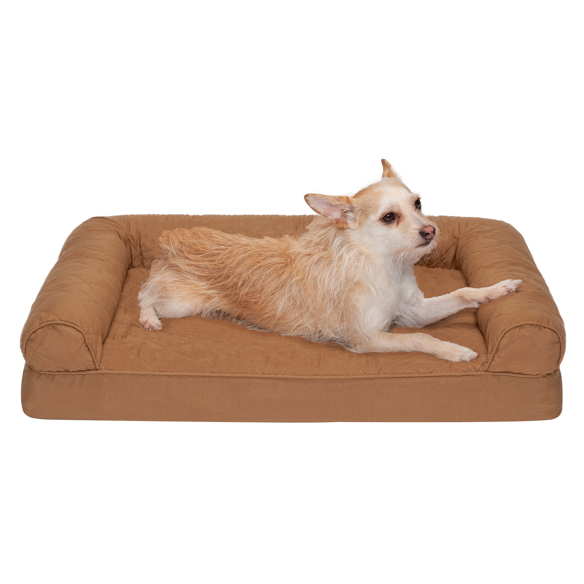 Medium Toasted Brown Orthopedic Foam Sofa Pet Bed