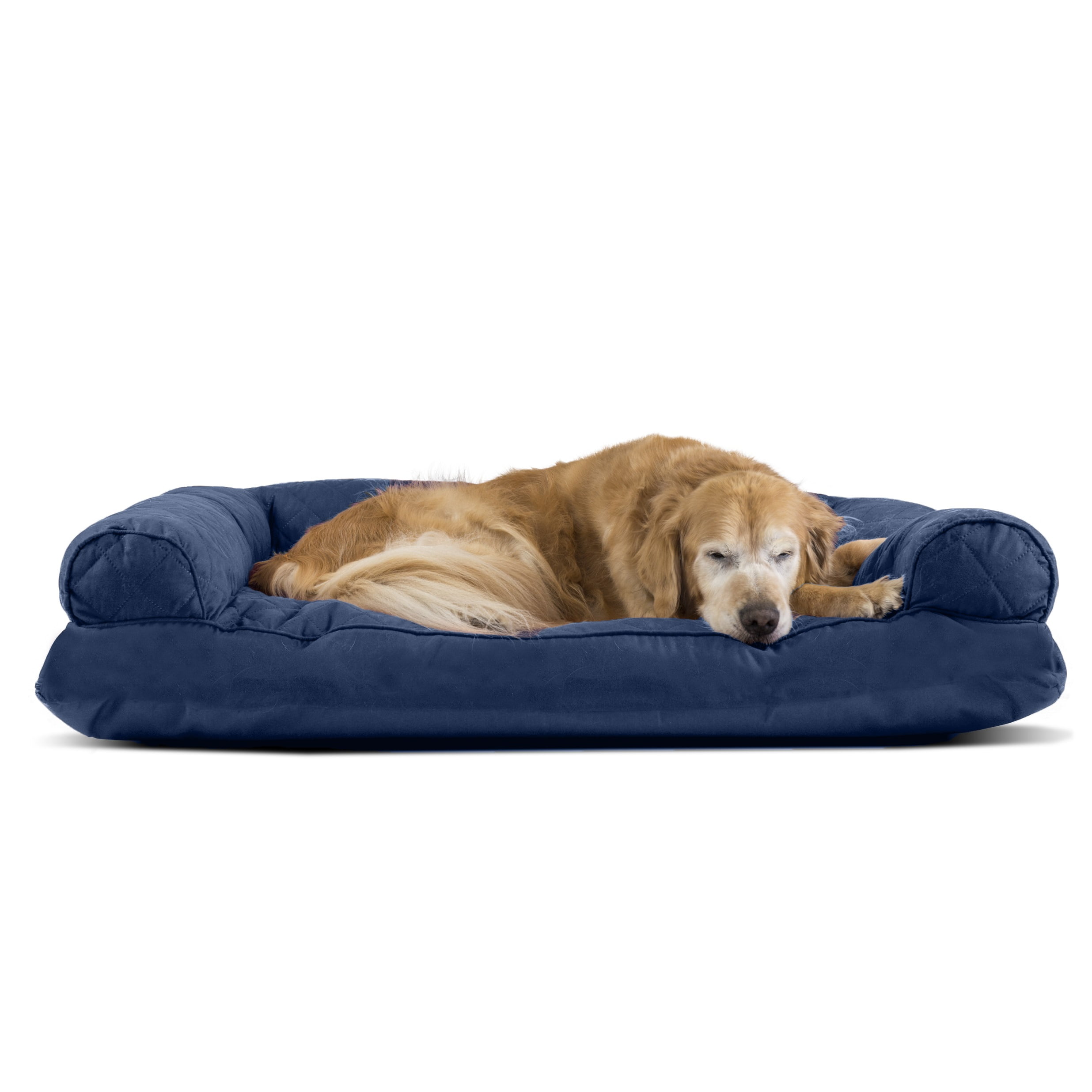 Furhaven quilted orthopedic sofa dog & cat bed discount