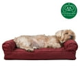 thumbnail image 1 of FurHaven Pet Products | Quilted Pillow Sofa Pet Bed for Dogs & Cats, Wine Red, Small, 1 of 9