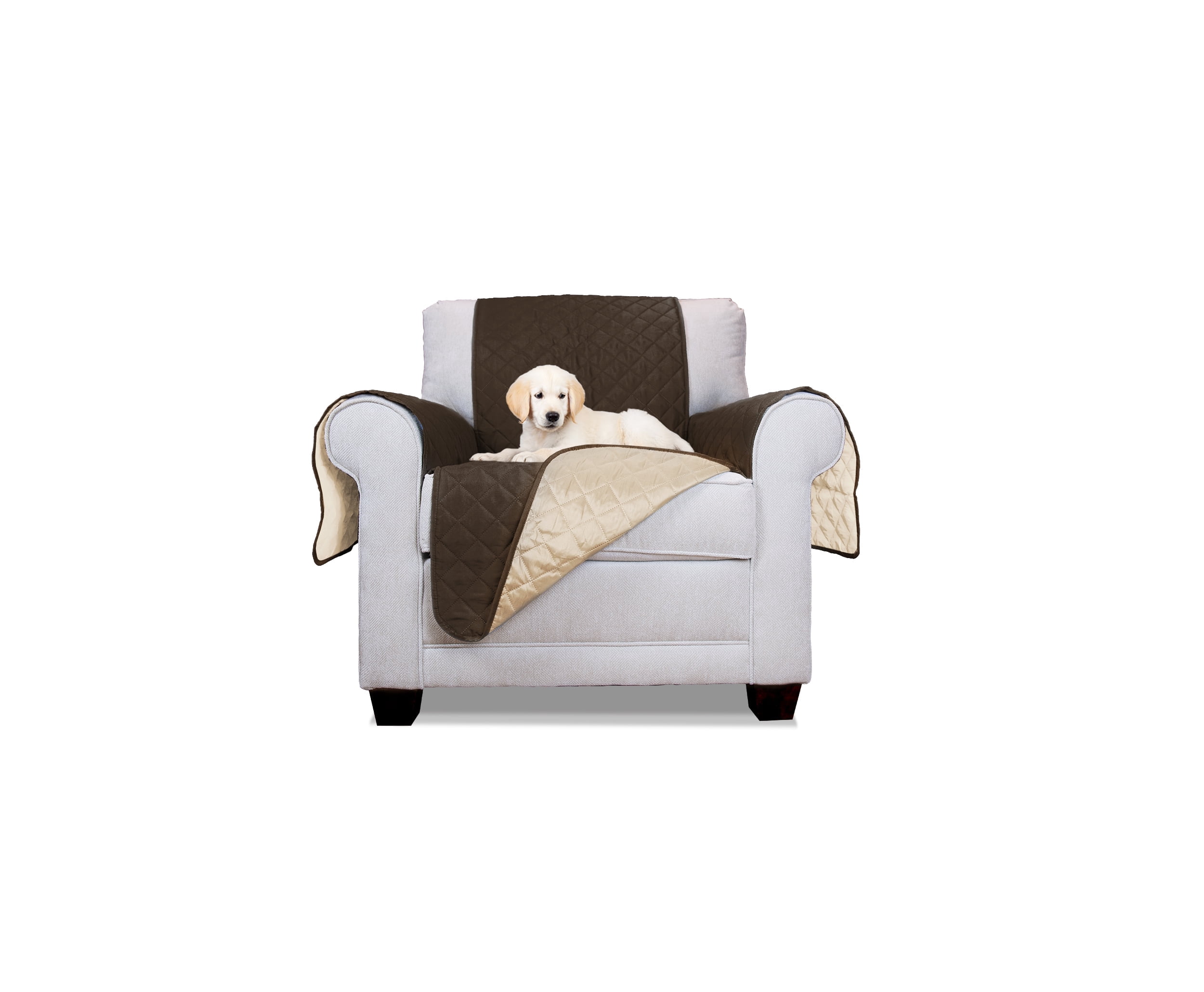 FurHaven Reversible Furniture Protector, Espresso, Chair, 1 Count
