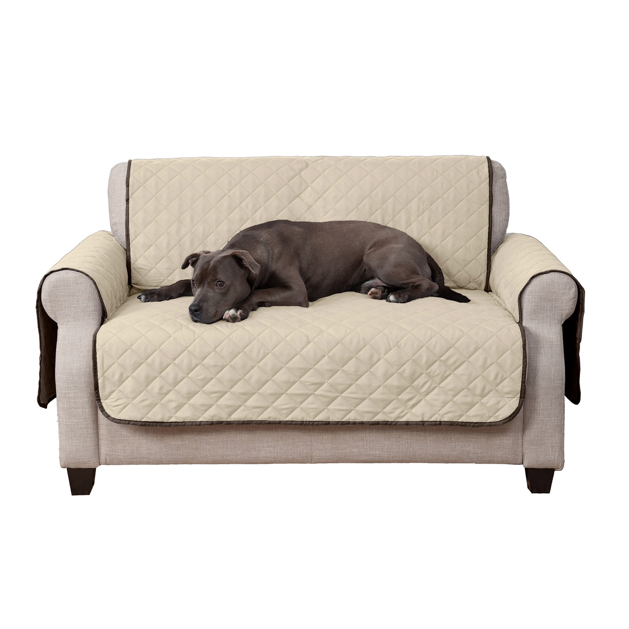 FurHaven Reversible Furniture Protector, Espresso, Loveseat, 1 Coun