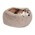 thumbnail image 1 of FurHaven Pet Products Round Plush Ball Dog Bed - Shell, Large - 34", 1 of 14