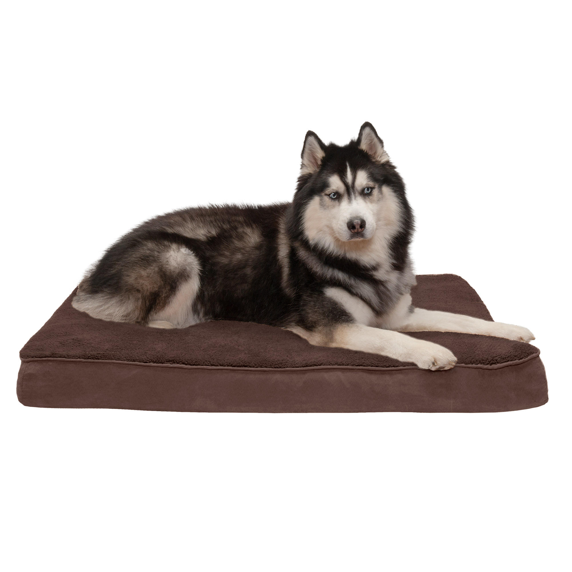 FurHaven Pet Kennel Pad Reversible Terry and Suede Pet Tufted Pillow