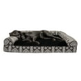 thumbnail image 1 of FurHaven Southwest Kilim Orthopedic Sofa Pet Bed for Dogs & Cats - Black Medallion, Jumbo Plus, 1 of 12