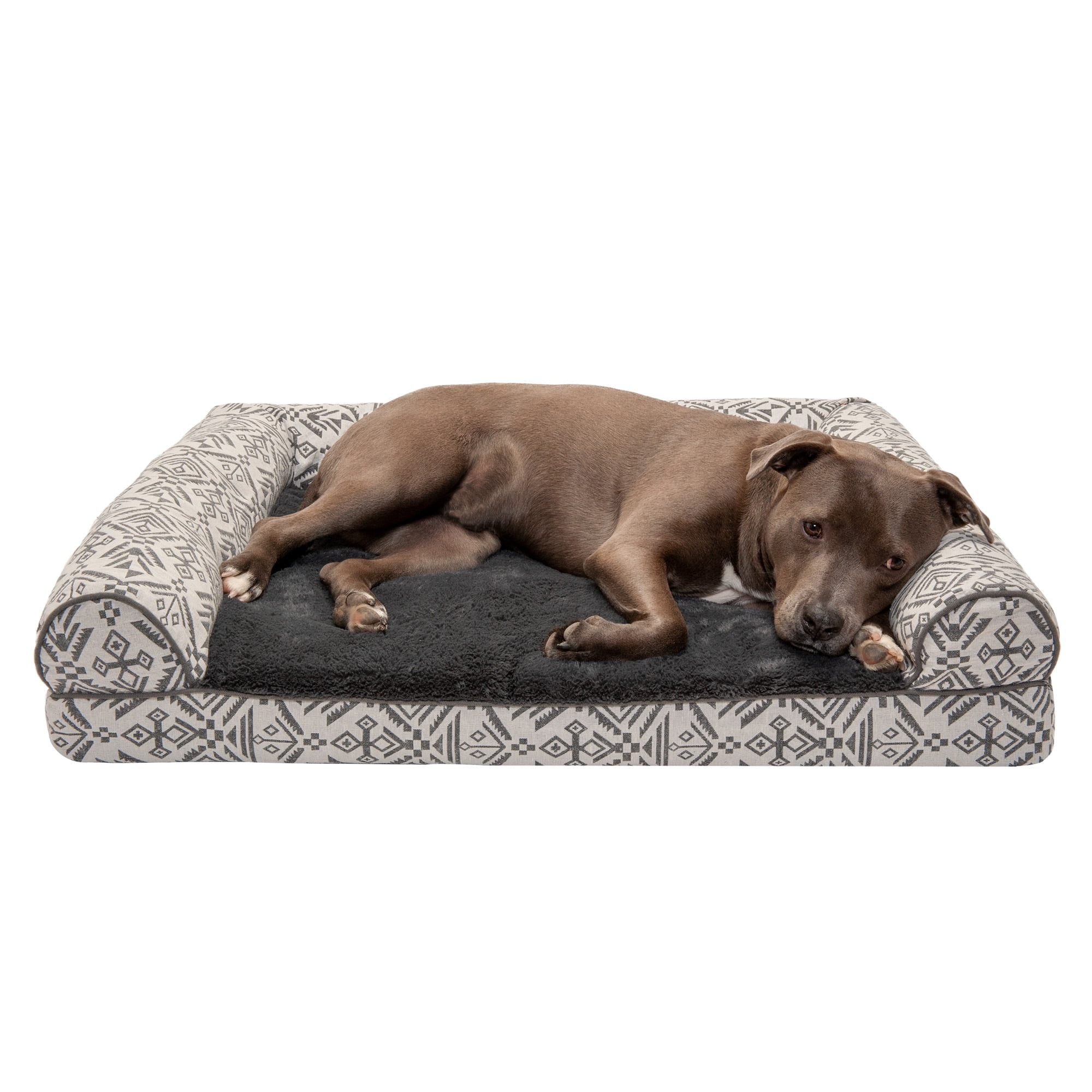 Iconic Pet Sassy Paws Multipurpose Wooden Pet Bed with Feeder for