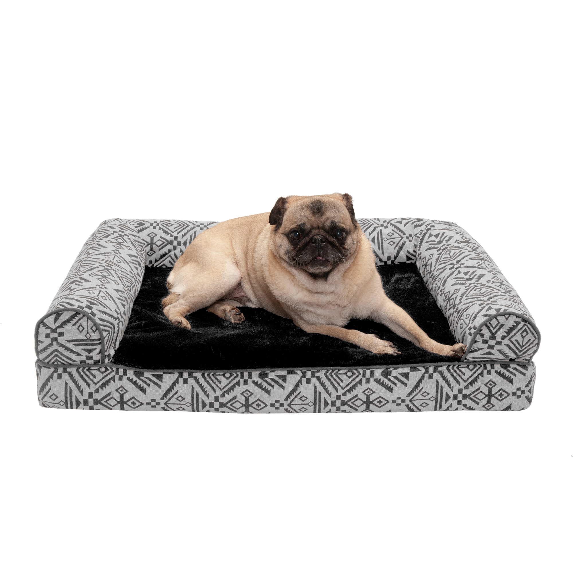 Kuranda Orthopedic Chewproof Elevated Dog Bed, Indoor, Walnut PVC Frame