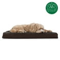 thumbnail image 1 of FurHaven Ultra Plush Cooling Memory Foam Deluxe Mattress Pet Bed for Dogs & Cats - Chocolate, Large, 1 of 11
