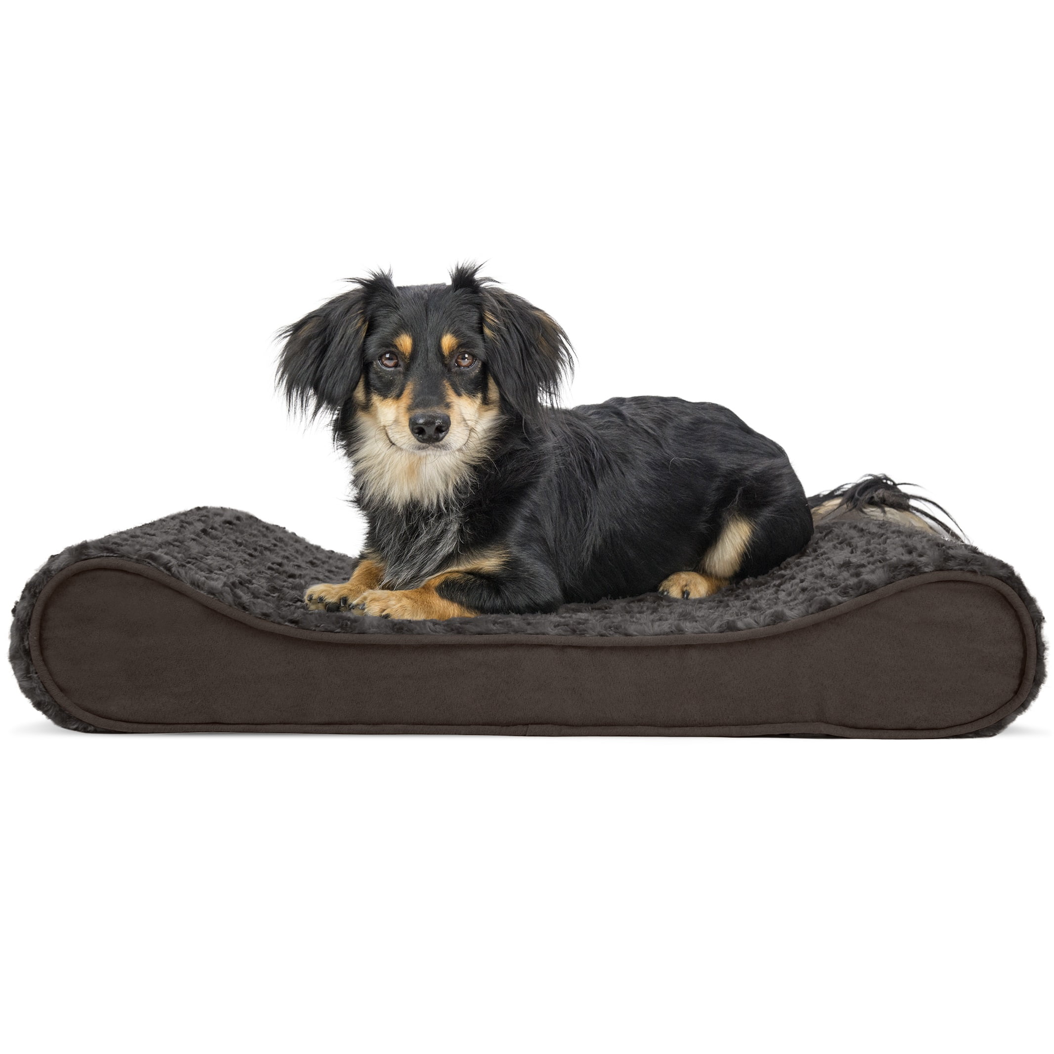 Medium Chocolate Orthopedic Foam Outdoor Pet Bed
