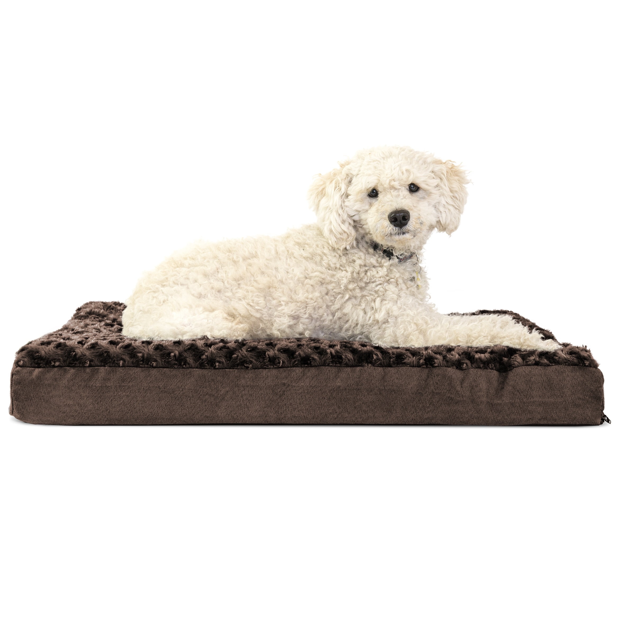 Medium Chocolate Orthopedic Foam Pet Bed