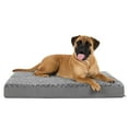 thumbnail image 1 of FurHaven Ultra Plush Orthopedic Deluxe Mattress Pet Bed for Dogs & Cats - Gray, Jumbo, 1 of 10