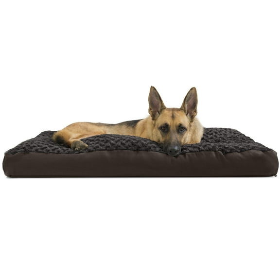 FurHaven Ultra Plush Pillow Deluxe Mattress Pet Bed for Dogs & Cats - Chocolate, Jumbo