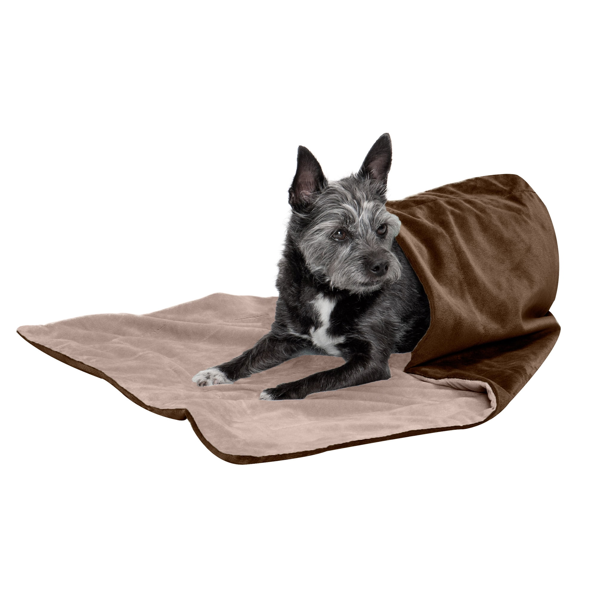 Small Brownstone Velvet Waterproof Pet Throw Blanket
