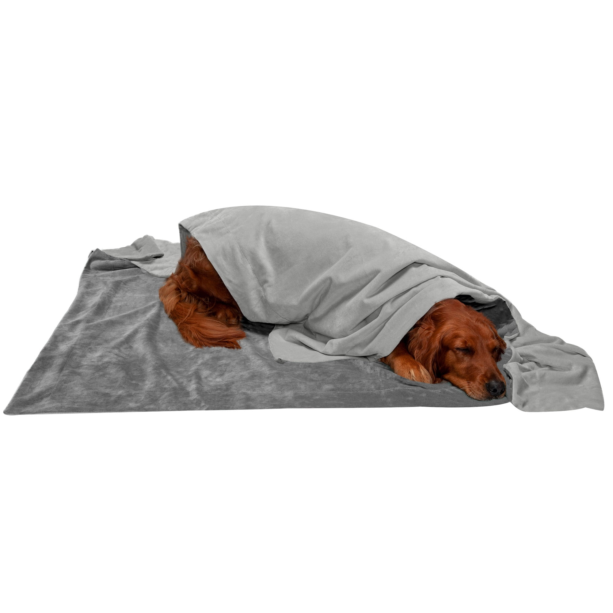 Extra Large Granite Gray Waterproof Velvet Pet Throw Blanket