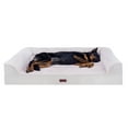 thumbnail image 1 of FurHaven Plush & Embossed Velvet Dreamer Orthopedic Sofa Pet Bed for Dogs and Cats - Clay, Jumbo Plus, 1 of 11