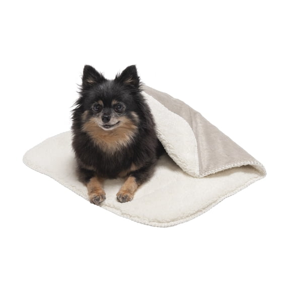 FurHaven Small Waterproof Pet Throw Blanket for Dog, off-White