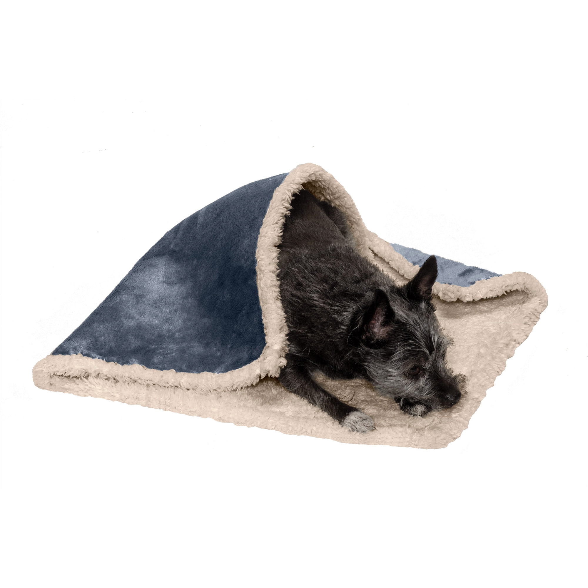 Small Cozy Denim Waterproof Pet Blanket with Soft Edges