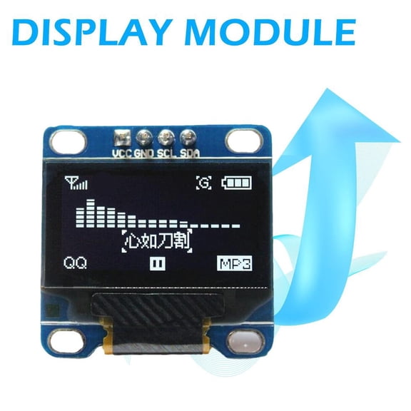 FurNest 0,96" OLED SSD1306 I2C IIC SPI Serial 128X64 LCD Display Blau LCD Gelb
