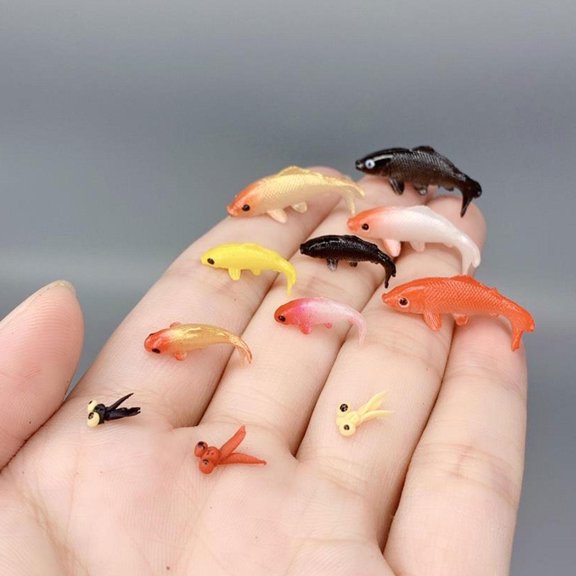 FurNest 1:12 Scale Miniature Fish Plastic Model Doll's Decor Toys H