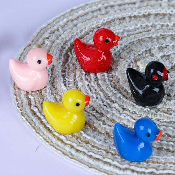 FurNest 100/200PCS Mini Rubber Ducks Miniature Resin Ducks Yellow SALE Duckie